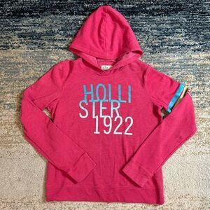 Hollister 1922 Pink Hoodie Long Sleeve Sweater Size M